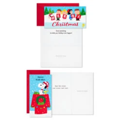 Hallmark Peanuts® Gang Assorted Money Holder Boxed Christmas Cards, Pack Of 36 -Hallmark Gift Shop Peanuts Gang Assorted Money Holder Boxed Christmas Cards 5CZE1034 05