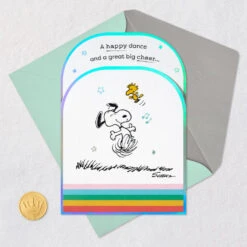 Hallmark The Peanuts® Gang Cheers To Wonderful You Pop-Up Card -Hallmark Gift Shop Peanuts Gang Happy Dance PopUp Card 699M2170 07