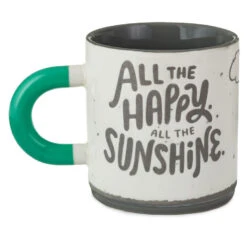 Hallmark Peanuts® All The Happy Snoopy Mug, 16oz. -Hallmark Gift Shop Peanuts Gray and Green All the Happy Snoopy Mug 1PAJ3537 02