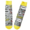 Hallmark Peanuts® Flying Ace Snoopy Crew Socks -Hallmark Gift Shop Peanuts Gray and Yellow Snoopy Flying Ace Socks 1PAJ3526 01