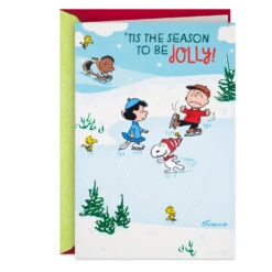 Hallmark The Peanuts® Gang Jolly Ice Skating Musical 3D Pop-Up Christmas Card -Hallmark Gift Shop Peanuts Ice Skating Musical 3D PopUp Christmas Card 959XOD1936 02
