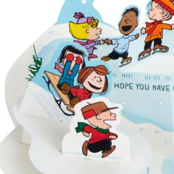 Hallmark The Peanuts® Gang Jolly Ice Skating Musical 3D Pop-Up Christmas Card -Hallmark Gift Shop Peanuts Ice Skating Musical 3D PopUp Christmas Card 959XOD1936 05