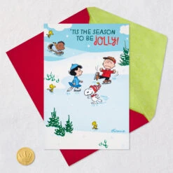 Hallmark The Peanuts® Gang Jolly Ice Skating Musical 3D Pop-Up Christmas Card -Hallmark Gift Shop Peanuts Ice Skating Musical 3D PopUp Christmas Card 959XOD1936 07