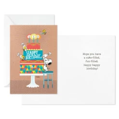 Hallmark Peanuts® Snoopy Assorted Birthday Cards, Pack Of 12 -Hallmark Gift Shop Peanuts Snoopy Assorted Birthday Cards 799EDX3030 05