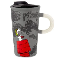 Hallmark Peanuts® Flying Ace Snoopy Color Changing Travel Mug, 16 Oz. -Hallmark Gift Shop Peanuts Snoopy Flying Ace Color Change Travel Mug 1PAJ3528 04