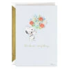 Hallmark Peanuts® Snoopy With Flower Bouquet Thank-You Card -Hallmark Gift Shop Peanuts Snoopy With Flower Bouquet ThankYou Card 759LAD2961 01