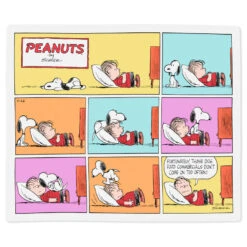 Hallmark Peanuts® Snoopy And Linus Comic Strip Throw Blanket, 50x60 -Hallmark Gift Shop Peanuts Snoopy and Linus Comic Strip Throw Blanket 1PAJ3509 03