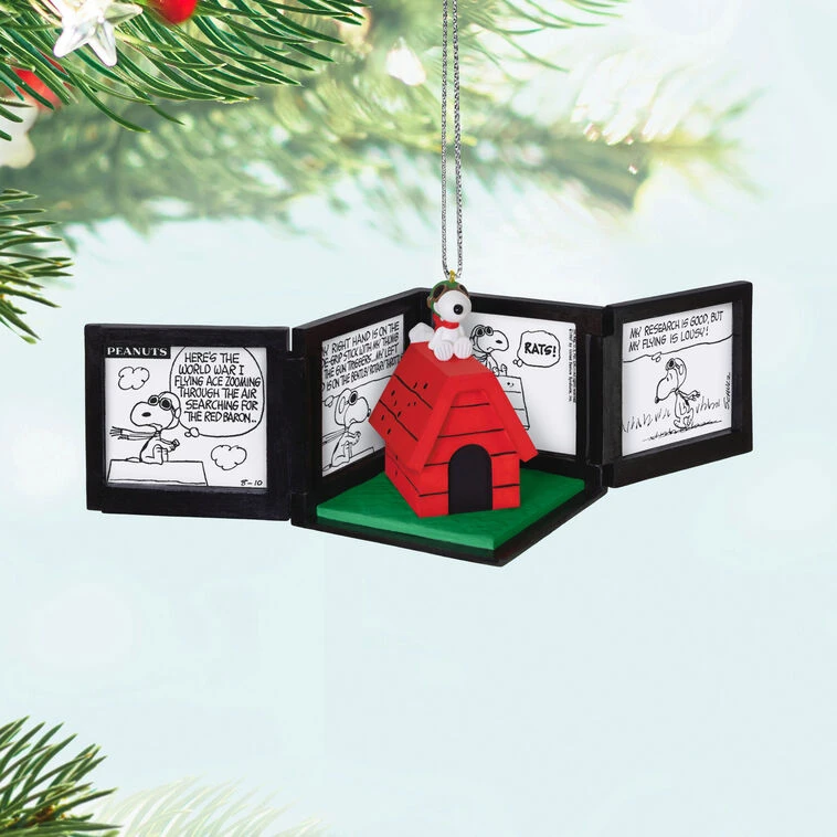 Hallmark Peanuts® 75th Anniversary Snoopy As The Flying Ace Musical Ornament 4 Hallmark Peanuts® 75th Anniversary Snoopy As The Flying Ace Musical Ornament - Image 2