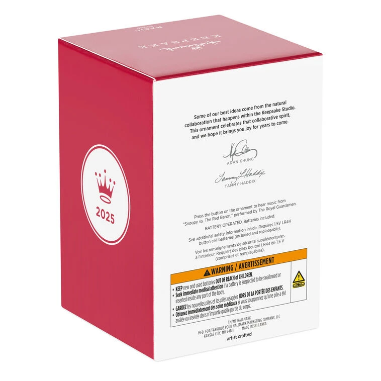 Hallmark Peanuts® 75th Anniversary Snoopy As The Flying Ace Musical Ornament 10 Hallmark Peanuts® 75th Anniversary Snoopy As The Flying Ace Musical Ornament - Image 8