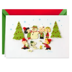 Hallmark Peanuts® Charlie Brown And Friends Fun And Frosty Christmas Card