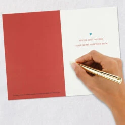 Hallmark So Merry Together Romantic Christmas Card With Ornament -Hallmark Gift Shop Penguins Embroidered Ornament Romantic Christmas Card 959IXC1064 07