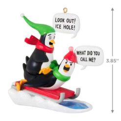 Hallmark What Did You Call Me? Ornament -Hallmark Gift Shop Penguins Sledding Keepsake Ornament 2099QGO2867 03