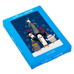 Hallmark UNICEF Cute Critter Pyramid Boxed Christmas Cards, Pack Of 12