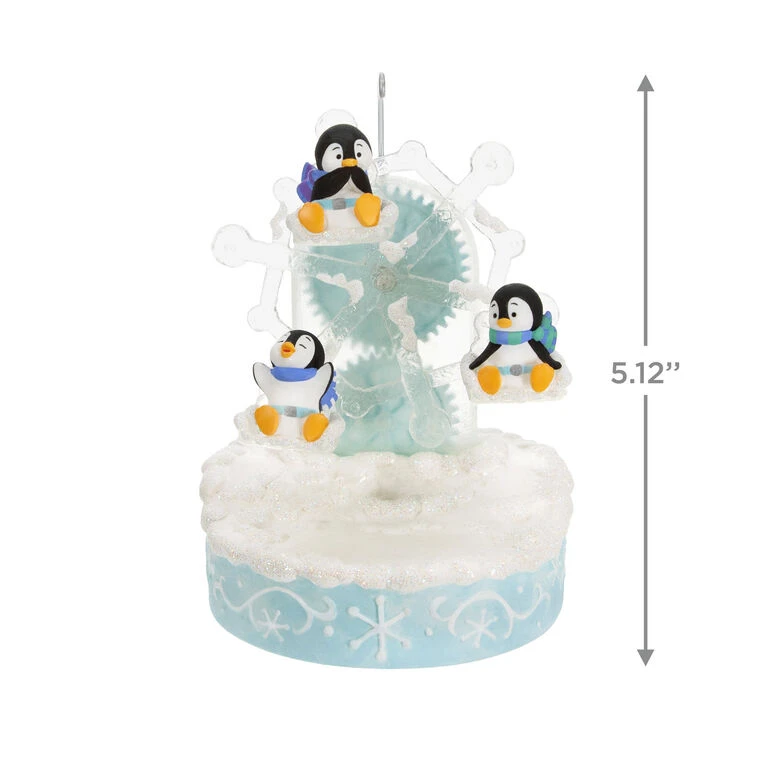 Hallmark Playful Penguins On Ferris Wheel Musical Ornament With Light And Motion 5 Hallmark Playful Penguins On Ferris Wheel Musical Ornament With Light And Motion - Image 3