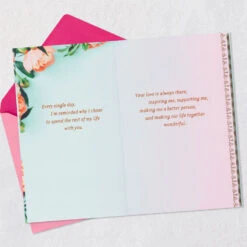 Hallmark You Are My Everything Birthday Card For Wife -Hallmark Gift Shop Peony Flowers and Birds Birthday Card for Wife 759FBD4774 06