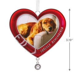 Pet Memorial Photo Frame Metal Hallmark Ornament -Hallmark Gift Shop Pet Memorial Picture Frame Christmas Ornament 1HAJ2010 04
