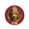 Hallmark Pet Personalized Text And Photo Ceramic Ornament -Hallmark Gift Shop Pet Personalized Round Ceramic Ornament 1999QHE1711B20 01