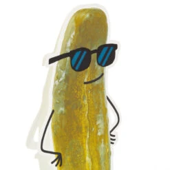 Hallmark You're A Big Dill Funny Pop-Up Card -Hallmark Gift Shop Pickle in Sunglasses Big Deal Card 5RZW1208 04