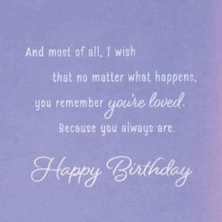 Hallmark You Deserve So Much Birthday Card For Sister -Hallmark Gift Shop Pink Cake on Purple Birthday Card for Sister 759FBD4654 05