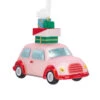 Signature Pink Car With Presents Blown Glass Hallmark Ornament -Hallmark Gift Shop Pink Car With Presents Christmas Ornament 1HGO3382 01