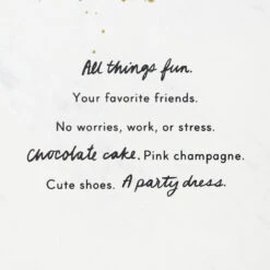 Hallmark The Most Perfect Day Birthday Card For Her -Hallmark Gift Shop Pink Dress and Shoes Birthday Card for Her 699HBD4852 03