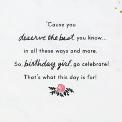 Hallmark The Most Perfect Day Birthday Card For Her -Hallmark Gift Shop Pink Dress and Shoes Birthday Card for Her 699HBD4852 05