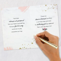 Hallmark The Most Perfect Day Birthday Card For Her -Hallmark Gift Shop Pink Dress and Shoes Birthday Card for Her 699HBD4852 10