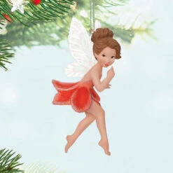 Hallmark Fairy Messengers Gladiolus Fairy Ornament -Hallmark Gift Shop Pink Flower Fairy Keepsake Ornament 5QXR8382 02