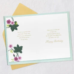 Hallmark We're Lucky To Have You Birthday Card For Mom From Both -Hallmark Gift Shop Pink Flowers on Teal Birthday Card for MotherInLaw 759FBD4998 04