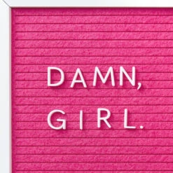 Hallmark Damn, Girl Birthday Card For Her -Hallmark Gift Shop Pink Letterboard Birthday Card for Her 959LAD4341 04