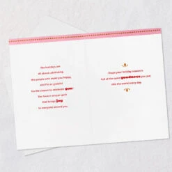 Hallmark Grateful To Celebrate You Holiday Card -Hallmark Gift Shop Pink Red and Gold Mod Lettering Happy Holidays Card 659XZH1289 04