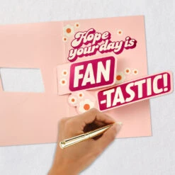 Hallmark Number 1 Fan Pop-Up Birthday Card For Mom -Hallmark Gift Shop Pink Retro Birthday Card for Mom 659FBD4924 06