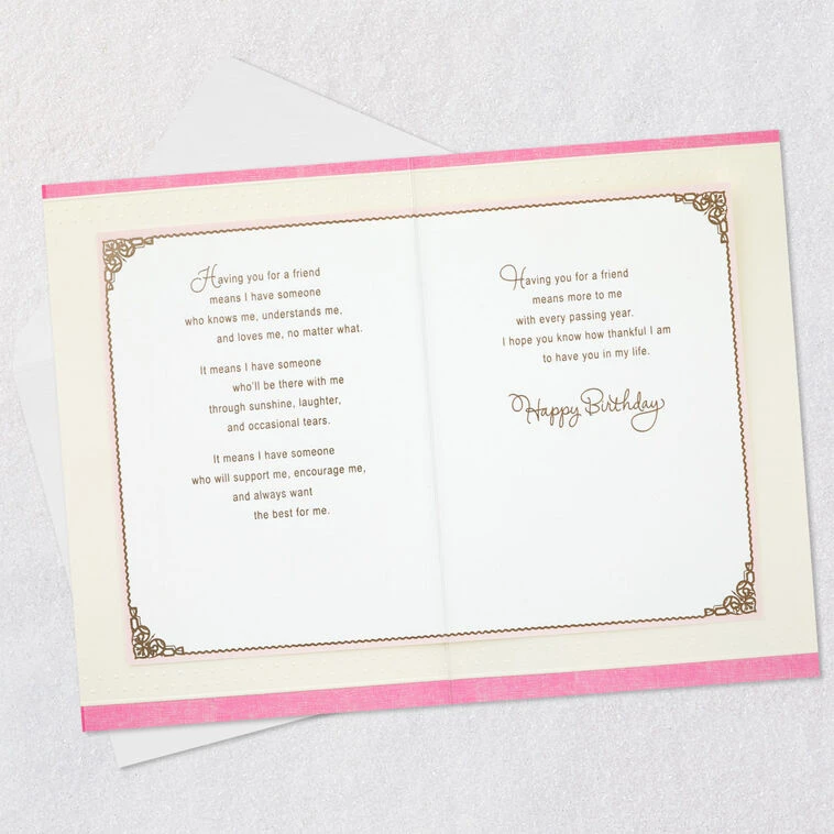 Hallmark A Friend Like You Means So Much Birthday Card For Friend 6 Hallmark A Friend Like You Means So Much Birthday Card For Friend - Image 4