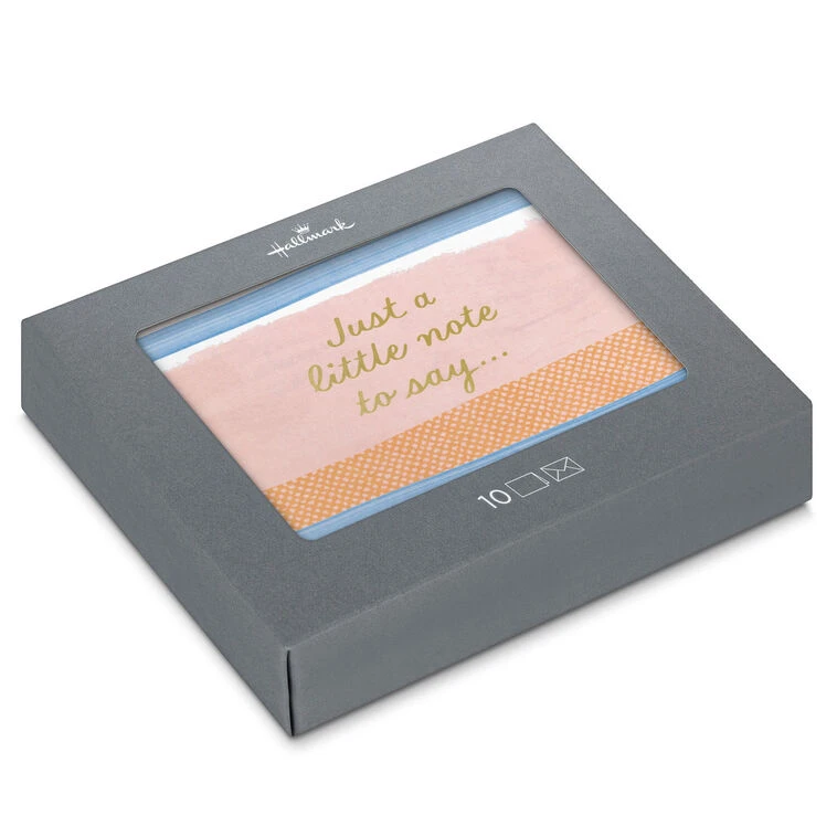 Hallmark Just A Little Note Blank Notes, Pack Of 10 3 Hallmark Just A Little Note Blank Notes, Pack Of 10