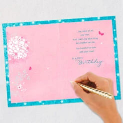 Hallmark Thankful For You Butterfly Birthday Card For Mom -Hallmark Gift Shop Pink and Blue Butterfly Birthday Card 659FBD9303 06