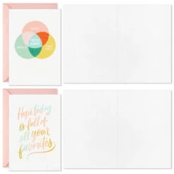 Hallmark Sunny Tropical Assorted Boxed Blank Notes, Pack Of 16 -Hallmark Gift Shop Pink and Green Beach Boxed Note Cards Assortment 3SOM1356 03