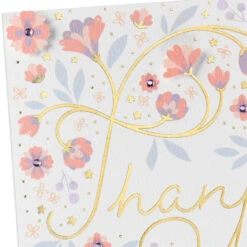 Hallmark Pink And Purple Flowers So Grateful Thank-You Card -Hallmark Gift Shop Pink and Purple Flowers ThankYou Card 859LAD2962 04