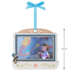 Hallmark Disney Pinocchio 85th Anniversary Geppetto’s Wish Come True Papercraft Ornament With Light -Hallmark Gift Shop Pinocchio and Fairy Keepsake Ornament 5QXD7075 04