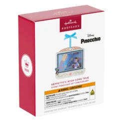 Hallmark Disney Pinocchio 85th Anniversary Geppetto’s Wish Come True Papercraft Ornament With Light -Hallmark Gift Shop Pinocchio and Fairy Keepsake Ornament 5QXD7075 08