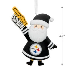 NFL Pittsburgh Steelers Santa Fan Hallmark Ornament -Hallmark Gift Shop Pittsburgh Steelers Santa Fan Christmas Ornament 1OSL2598 04