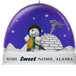 Hallmark Disney/Pixar Knick Knack Snow Globe Escape Plan Ornament -Hallmark Gift Shop Pixar Snowman in Snow Globe Keepsake Ornament 5QXD7302 06
