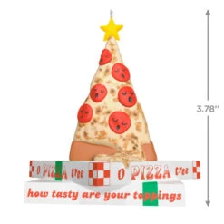 Hallmark O Pizza Tree Ornament -Hallmark Gift Shop Pizza Christmas Tree on Boxes Keepsake Ornament 1799QGO2857 03