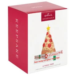Hallmark O Pizza Tree Ornament -Hallmark Gift Shop Pizza Christmas Tree on Boxes Keepsake Ornament 1799QGO2857 04