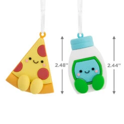 Better Together Pizza And Ranch Dressing Magnetic Hallmark Ornaments, Set Of 2 -Hallmark Gift Shop Pizza and Ranch Dressing Christmas Ornaments 1HGO3297 04