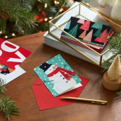 Hallmark Winter Joy Assorted Blank Boxed Christmas Notes, Pack Of 36 -Hallmark Gift Shop Playful Blank Boxed Christmas Cards Assortment 5XPX1354 08