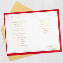 Hallmark All I Want Is You Christmas Card For Wife -Hallmark Gift Shop Poinsettia Flower Wife Christmas Card 899XZH5801 04