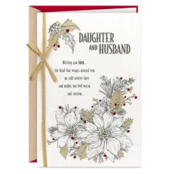 Hallmark Wishing You Love, Peace And Joy Christmas Card For Daughter And Husband