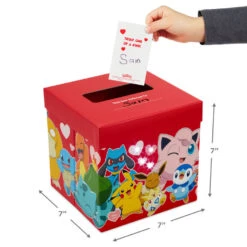 Hallmark Pokémon Full Of Adventure Kids Classroom Valentines Set With Cards And Light-Up Mailbox With Sound -Hallmark Gift Shop Pokmon Kids Valentines Day Exchange Cards and Box 5VBX2973 04