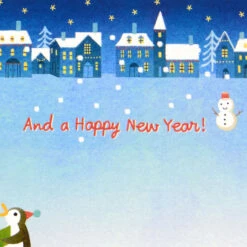 Hallmark Penguin And Polar Bear Carolers Pop-Up Christmas Card -Hallmark Gift Shop Polar Bear and Penguin Carolers PopUp Christmas Card 699XZH1237 03