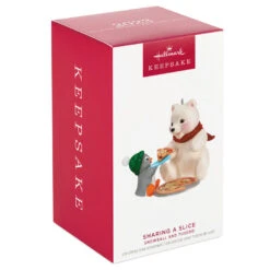 Hallmark Snowball And Tuxedo Sharing A Slice Ornament -Hallmark Gift Shop Polar Bear and Penguin Keepsake Ornament 1799QXR8049 04